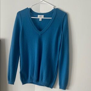 LOFT Blue V-Neck Sweater